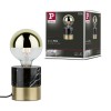 Lampe Neordic Vala 20W MAX E27 Laiton brossé, Marbre Paulmann 79742