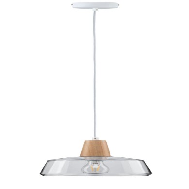 Suspension Neordic Yva 20W MAX E27 Bois, Clair Paulmann 79744