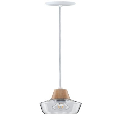 Suspension Neordic Ylvie 20W MAX E27 Bois, Clair Paulmann 79745
