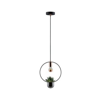 Suspension Neordic Tasja 20W MAX E27 Noir, Cuivre Paulmann 79748