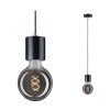 Suspension Neordic Nordin 60W MAX E27 Noir, Marbre, Cuivre Dépoli Paulmann 79751