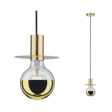 Suspension Neordic Stian 60W MAX E27 Laiton brossé Paulmann 79755