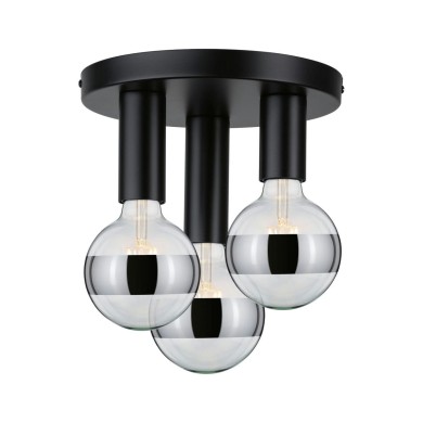 Plafonnier Neordic Skogen 3x20W MAX E27 Noir Paulmann 79761