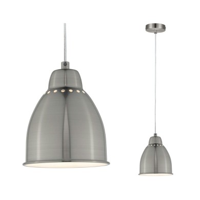 Suspension Neordic Hilla 40W MAX E27 Acier brossé Paulmann 79765