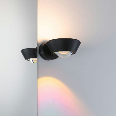 Applique Salle de Bain Sabik 9 & 4W Noir Paulmann 79769