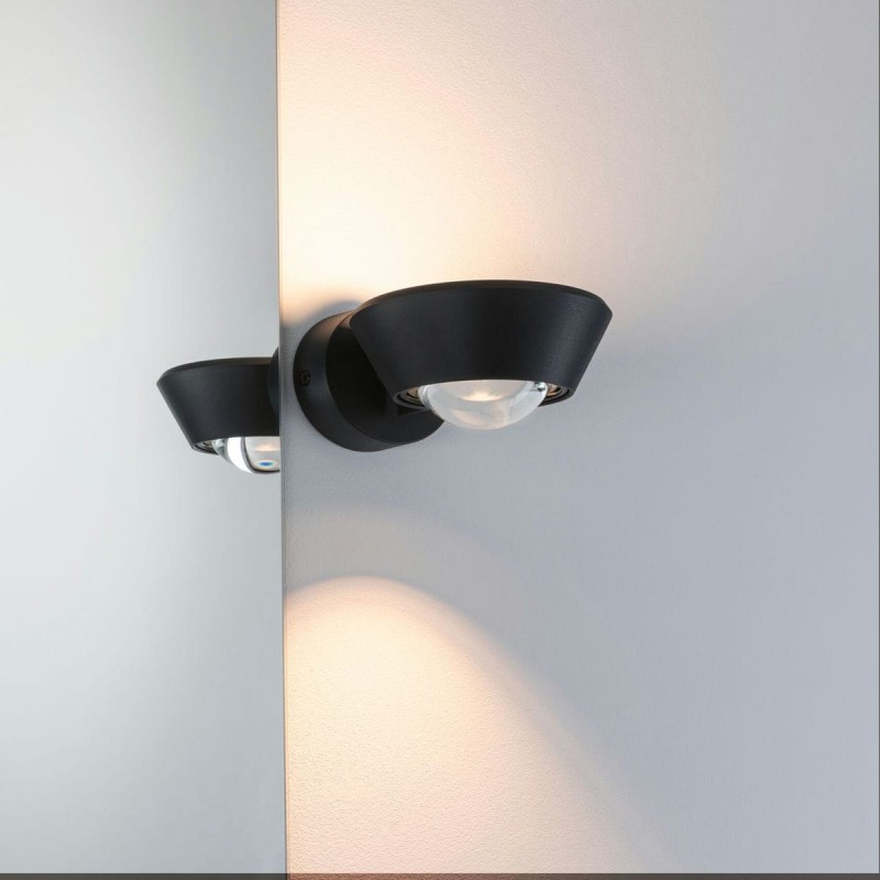 Applique Salle de Bain Sabik 9 & 4W Noir PAU_79769 79769 Applique Salle de Bain Sabik 9 & 4W Noir Paulmann 79769