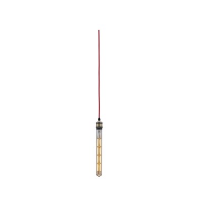 Suspension Neordic Eldar 20W MAX E27 Rouge, Nickel brossé Paulmann 79770