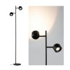 Lampadaire Puric Pane 2x3W Noir 2700K, intensité variable Paulmann 79775