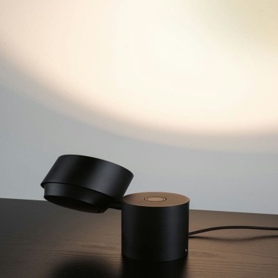 Lampe Puric Pane 3W Noir 2700K, intensité variable Paulmann 79776