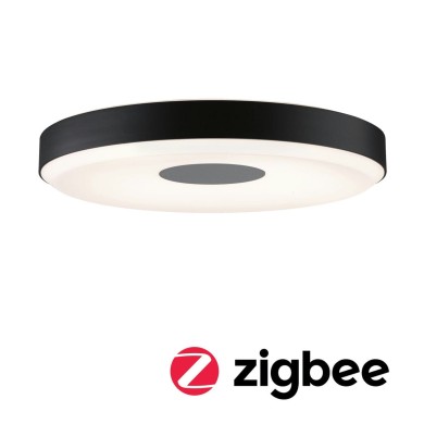 Plafonnier Puric Pane 16 & 1,5W Noir, Gris Paulmann 79778