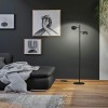 Lampadaire Puric Pane 2x3W Noir 2700K Paulmann 79780