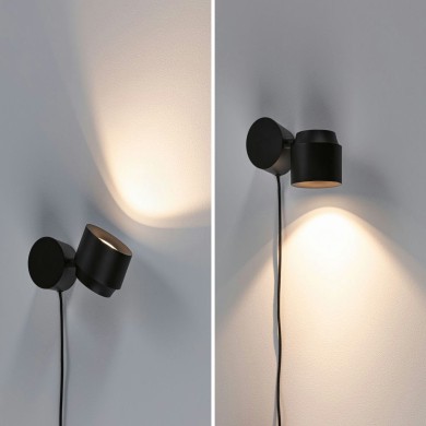Lampe Puric Pane 3W Noir 2700K Paulmann 79781
