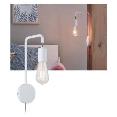 Applique Calvani 40W MAX E27 Blanc H34 Paulmann 79811