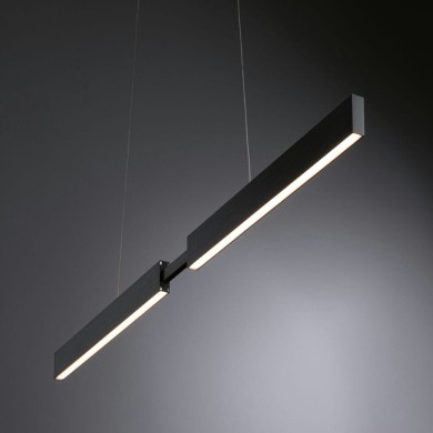 Suspension Aptare 2x18 & 18W Noir PAU_79888 79888 Suspension Aptare 2x18 & 18W Noir Paulmann 79888