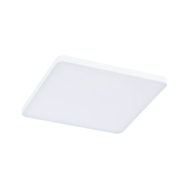 Plafonnier Salle de Bain Veluna Edge 12W Blanc Carré 3000K, intensité variable Paulmann 79948
