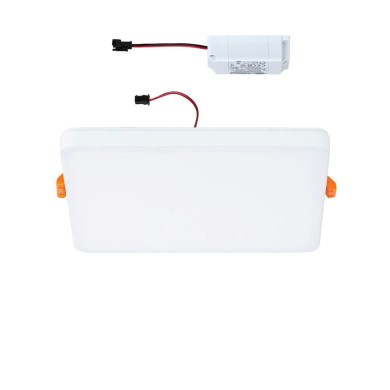 Plafonnier Salle de Bain Veluna Edge 12W Blanc Carré 3000K, intensité variable Paulmann 79948