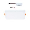 Plafonnier Salle de Bain Veluna Edge 12W Blanc Carré 3000K, intensité variable Paulmann 79948