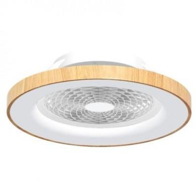 Ventilateur plafond sans pale apparente Tibet Effet Bois 65cm MANTRA 7126