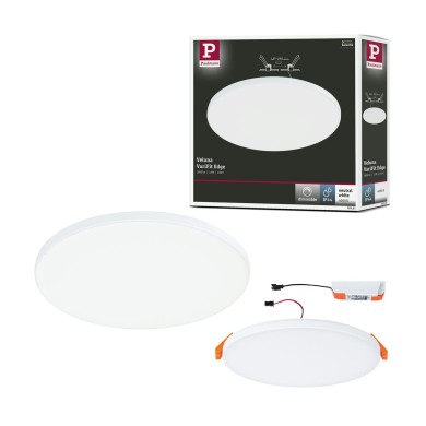Plafonnier Salle de Bain Veluna Edge 12W Blanc Rond 4000K, intensité variable Paulmann 79951