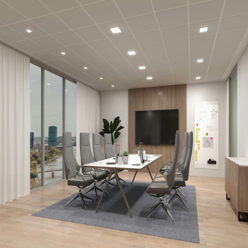 Plafonnier Salle de Bain Veluna Edge 6W Blanc Carré 4000K, intensité variable Paulmann 79953