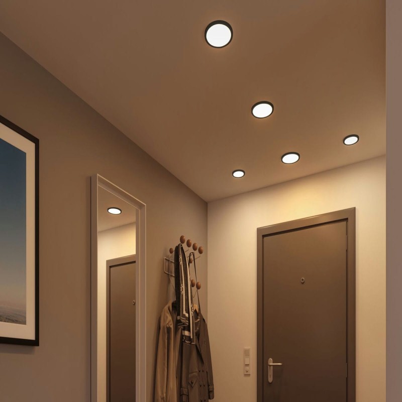 Plafonnier Salle de Bain Areo 6,5W Noir 3000K Paulmann 79960