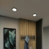 Plafonnier Salle de Bain Areo 13W Noir Rond 3000K Paulmann 79961