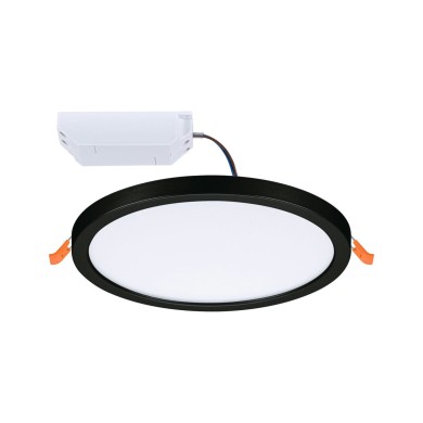 Plafonnier Salle de Bain Areo 13W Noir Rond 4000K dimmable Paulmann 79965