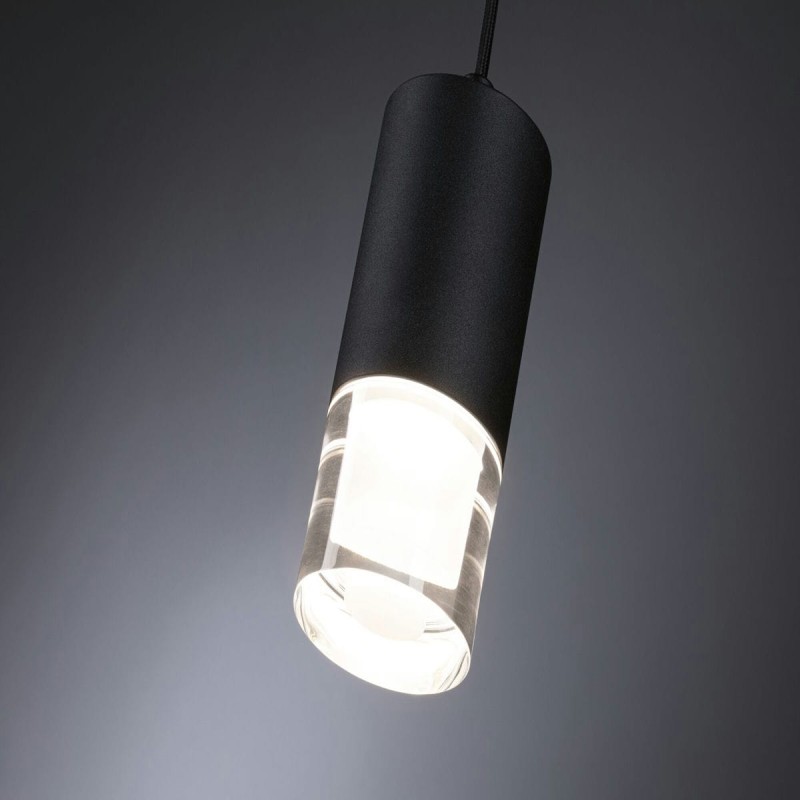 Suspension Salle de Bain Kame 9W Clair, Noir signal Paulmann 79997