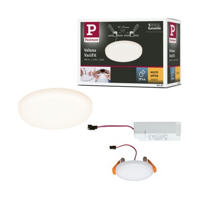 Plafonnier Salle de Bain Veluna 4,5W Satiné Rond 3000K Paulmann 92387