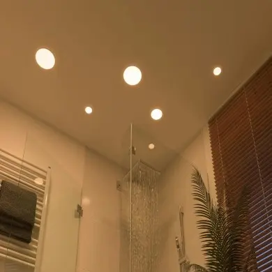 Plafonnier Salle de Bain Veluna 8,5W Satiné Rond Paulmann 92388