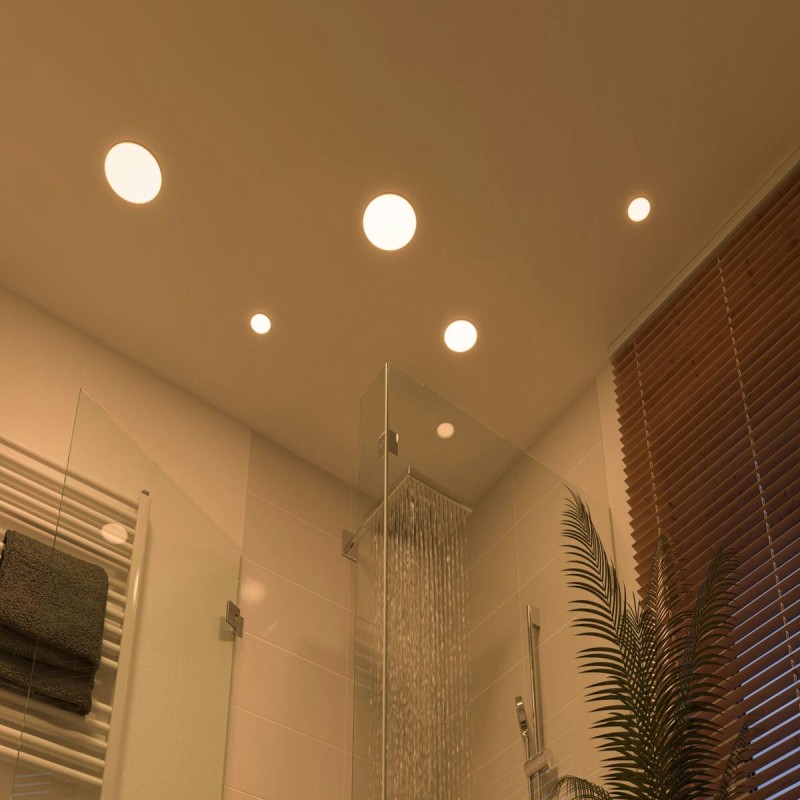 Plafonnier Salle de Bain Veluna 8,5W Satiné Rond Paulmann 92388