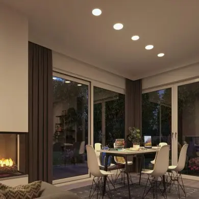 Plafonnier Salle de Bain Veluna 4,5W Satiné Rond 4000K Paulmann 92390