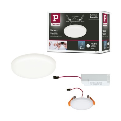 Plafonnier Salle de Bain Veluna 4,5W Satiné Rond 4000K Paulmann 92390