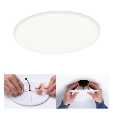 Plafonnier Salle de Bain Veluna 17,5W Satiné Rond 4000K Paulmann 92392
