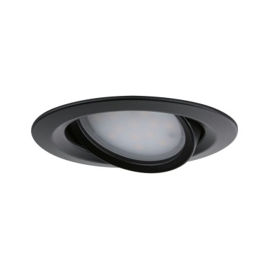 Spot Nova Plus 6W Coin Noir mat Paulmann 92459