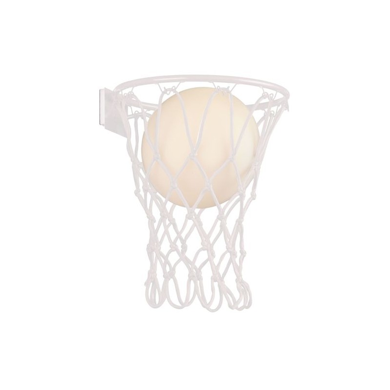 Applique murale BASKETBALL E27 1x20W Blanc Mat MAN_7242 7242 Applique murale BASKETBALL E27 1x20W Blanc Mat MANTRA 7242