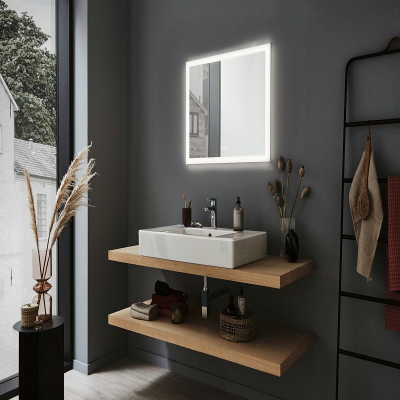 Miroir Salle de Bain Mirra 22W Chrome, Blanc PAU_93013 93013 Miroir Salle de Bain Mirra 22W Chrome, Blanc Paulmann 93013