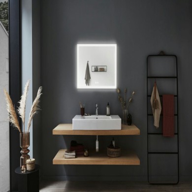 Miroir Salle de Bain Mirra 22W Chrome, Blanc Paulmann 93013