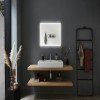 Miroir Salle de Bain Mirra 22W Chrome, Blanc Paulmann 93013