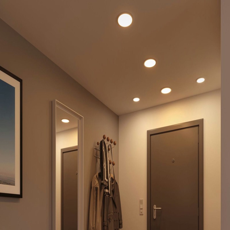 Plafonnier Salle de Bain Areo 6,5W Chrome mat 3000K Paulmann 93033