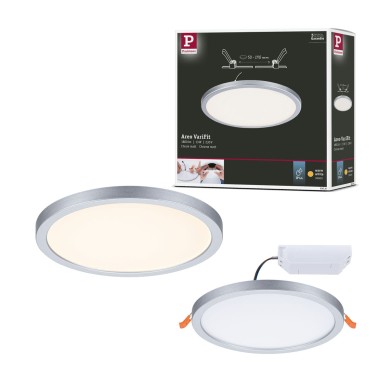 Plafonnier Salle de Bain Areo 13W Chrome mat Rond 3000K Paulmann 93034