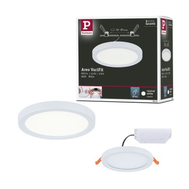 Plafonnier Salle de Bain Areo 6,5W Blanc Rond 4000K Paulmann 93035