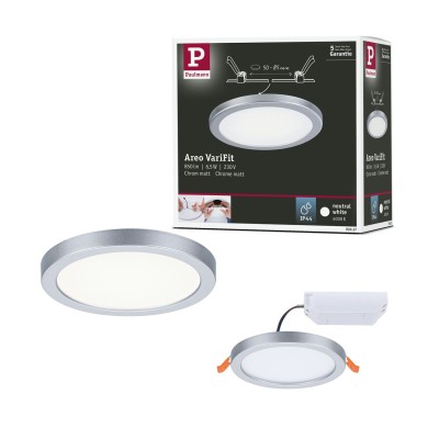 Plafonnier Salle de Bain Areo 6,5W Chrome mat 4000K Paulmann 93037