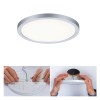 Plafonnier Salle de Bain Areo 13W Chrome mat Rond 4000K Paulmann 93038
