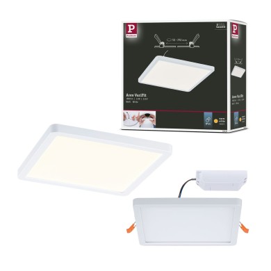 Plafonnier Salle de Bain Areo 13W Blanc Carré 3000K Paulmann 93040
