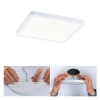 Plafonnier Salle de Bain Areo 13W Blanc Carré 4000K Paulmann 93042