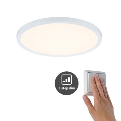 Plafonnier Salle de Bain Areo 16W Blanc Rond 3000K Paulmann 93050