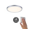 Plafonnier Salle de Bain Areo 13W Chrome mat Rond 3000K dimmable Paulmann 93051