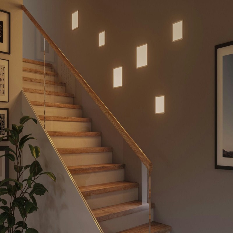 Plafonnier Salle de Bain Areo 13W Blanc Carré 3000K dimmable Paulmann 93053