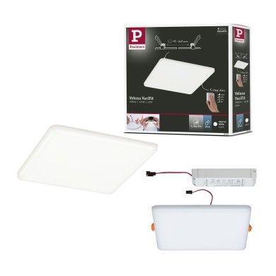 Plafonnier Salle de Bain Veluna 17,5W Satiné 1950LM Paulmann 93065